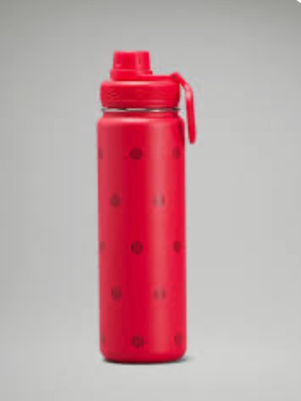 Lululemon Back to Life Red Sports Bottle